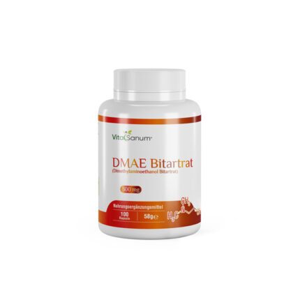 VitaSanum®- DMAE Bitartrat (Dimethylaminoethanol Bitartrat) 300 mg 100 Kapseln